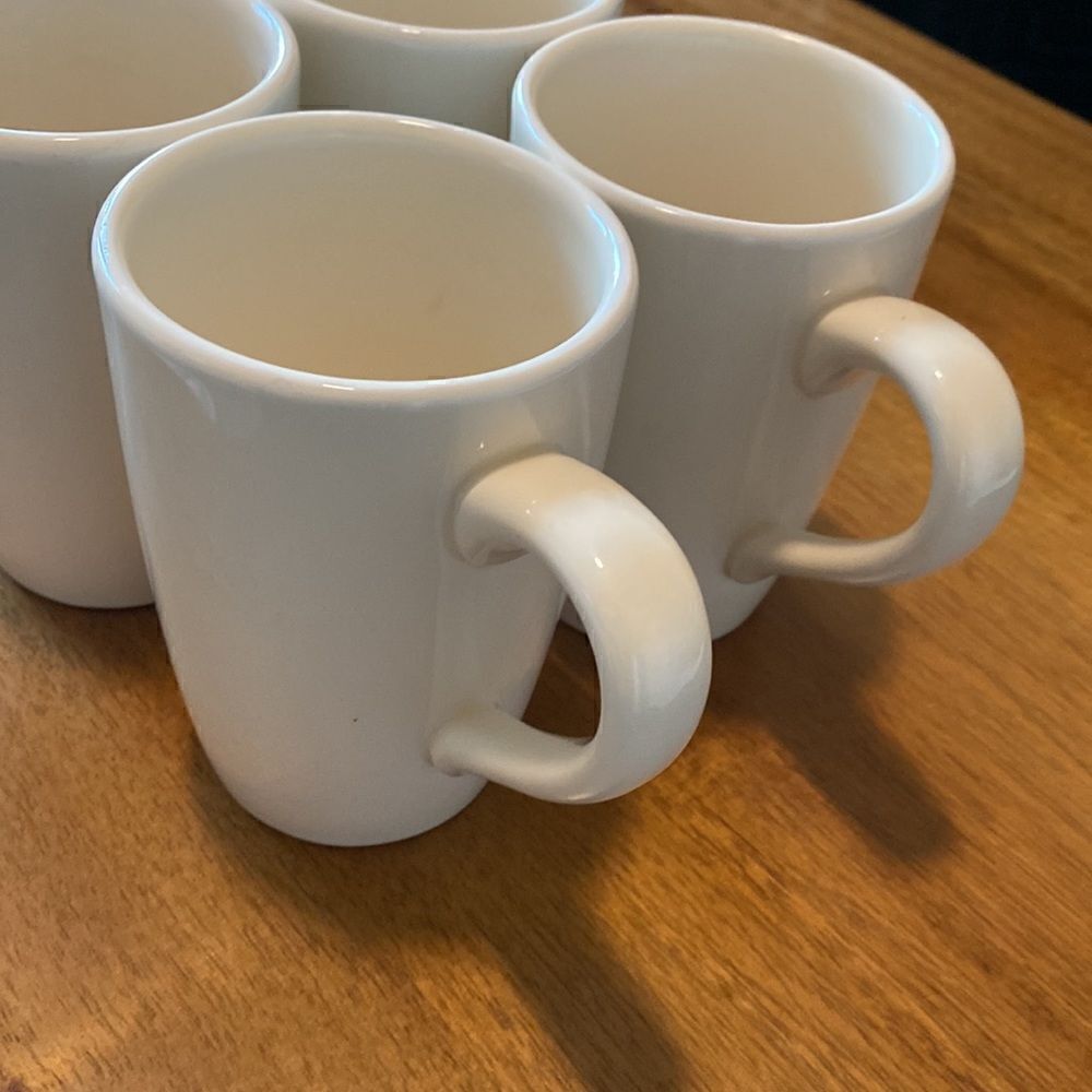 Pier 1 Essential Colours  Cream Chunky Mugs (4) - Picture 2 of 7
